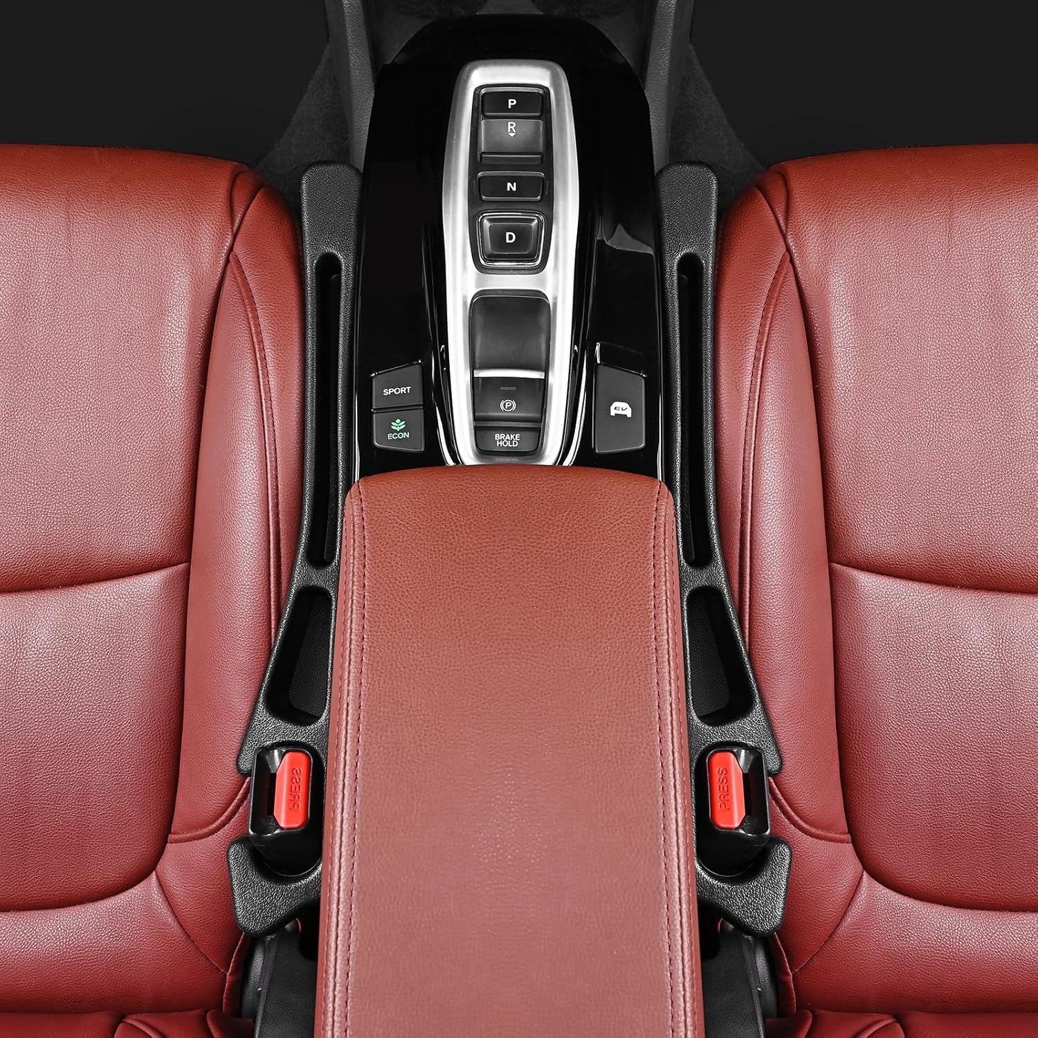 Car Seat Gap Filler, Organiser between Seat and Centre Console, Universal Car Accessories, Fit SUV Truck Storage Black
