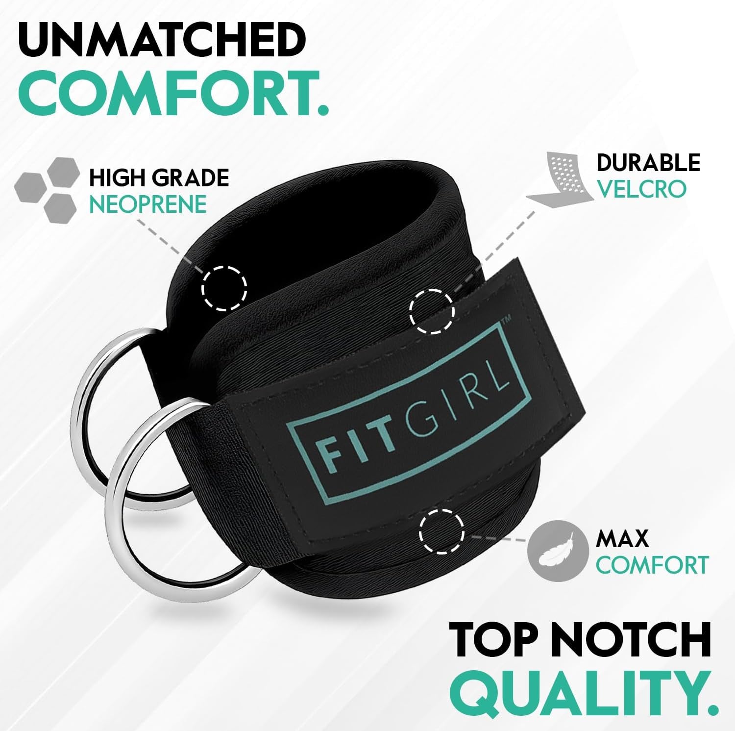 Premium Ankle Strap for Cable Machines – Enhanced Padding and Comfort for Cable Exercise Attachments, Ideal for Home and Gym Use, Perfect for Glute Workouts, Kickbacks, Leg Extensions, and Hip Abductors