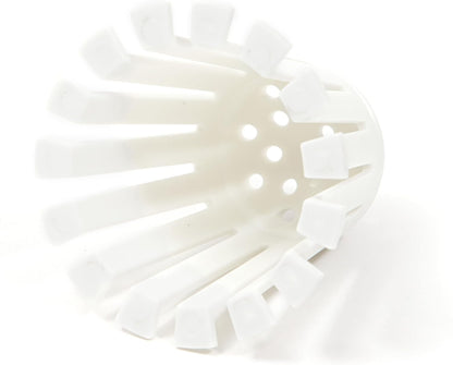 Toss 21Pk Disposable Bath Tub Drain Strainers - Hair Catcher Snare for Shower Bathtub to Prevent Clogged Drains, Traps Human and Pet Hair, One Year Supply (White)