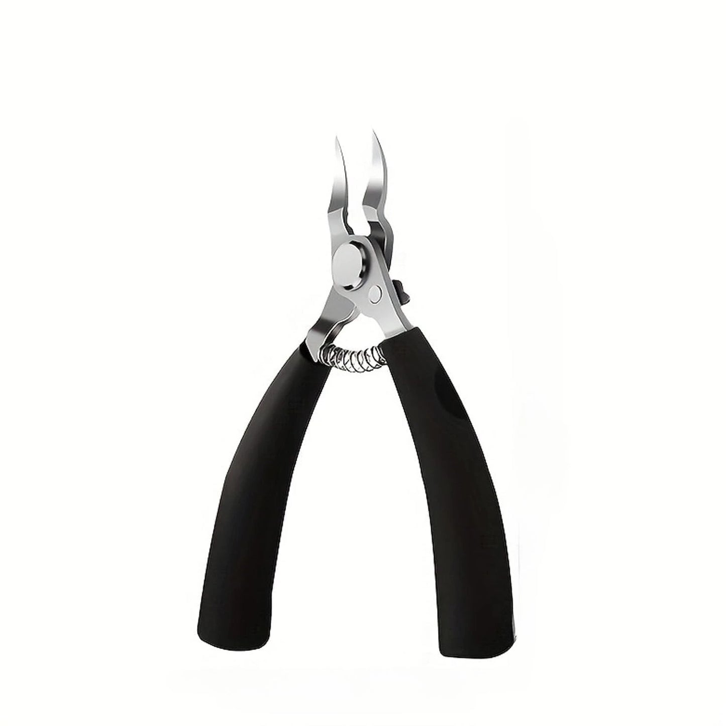 Stainless Steel Toenail Clippers for Thick & Ingrown Nails - Concave Edge Curved Blade, 30° Sharp Precision Trimming