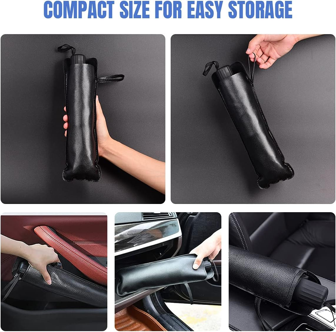 [2026 Upgraded] Sedan SUV Car Sun Shade for Windshield UV Rays and Heat Sun Visor Protector, Foldable Windshield Sun Shade Umbrella,Keep Car Cool,Easy to Use/Store,57''X 30''