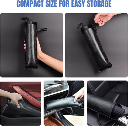 [2026 Upgraded] Sedan SUV Car Sun Shade for Windshield UV Rays and Heat Sun Visor Protector, Foldable Windshield Sun Shade Umbrella,Keep Car Cool,Easy to Use/Store,57''X 30''