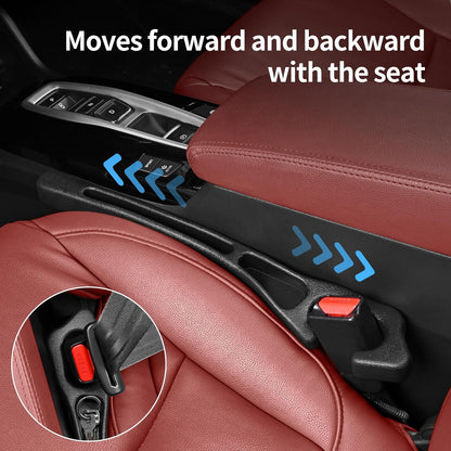 Car Seat Gap Filler, Organiser between Seat and Centre Console, Universal Car Accessories, Fit SUV Truck Storage Black